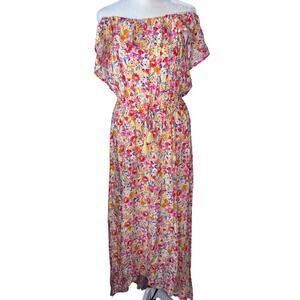 NWT Kingston Grey Womens Floral Print Maxi Dress Size: Large